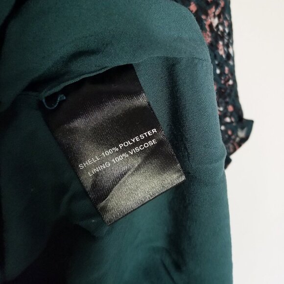 Anthropologie Seen Worn Kept Davina Leopard Belted Midi Dress Hunter Green US 8 - Picture 10 of 16